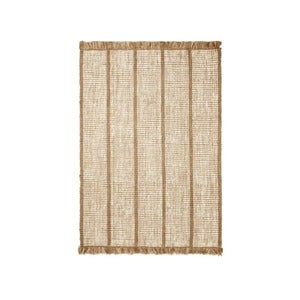 Athens håndvævet jute-tæppe 140 x 200 cm – naturfarvet/offwhite