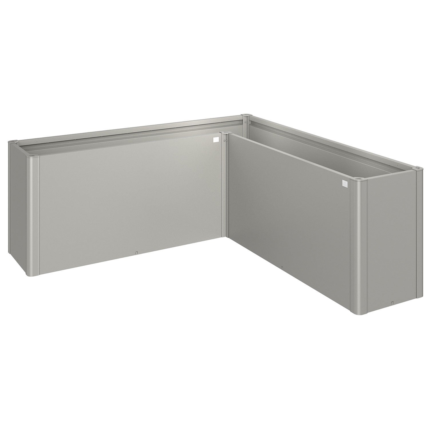 Belvedere plantebed, maxi størrelse, l200, metallisk kvartsgrå