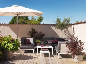 Mackenzie Hjørnemodul Hvid Aluminium