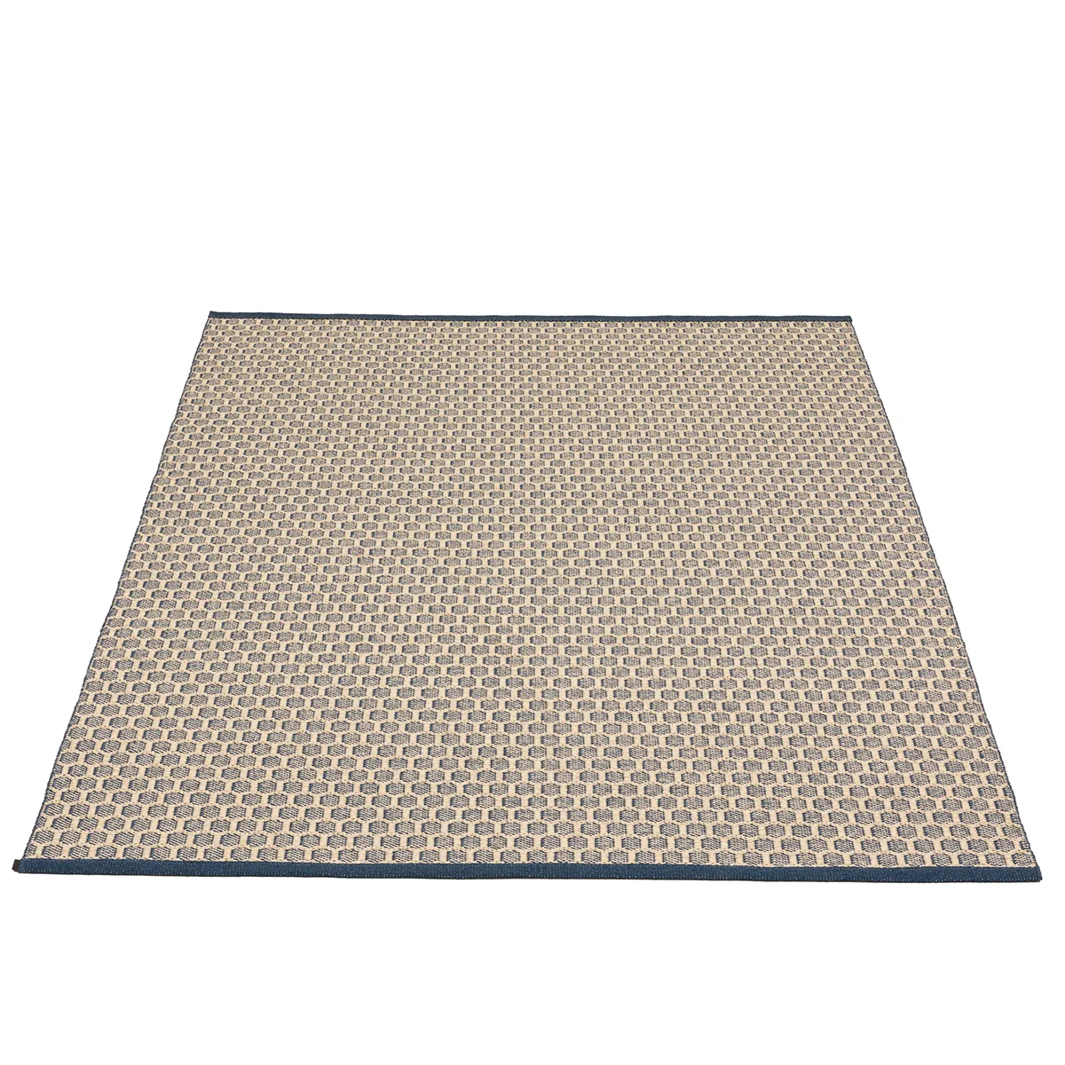 Vendbar Plastmåtte MIMI Ocean Blue/Cream 180x260 cm