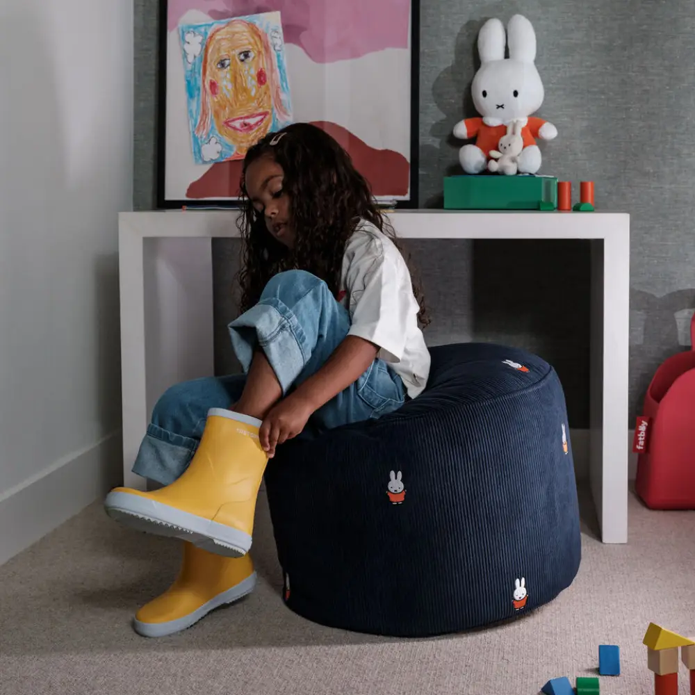 point cord puf x Miffy deep blue