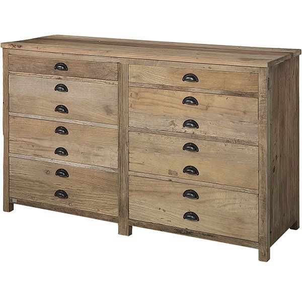 Kommode/Skænk Elmwood Artwood