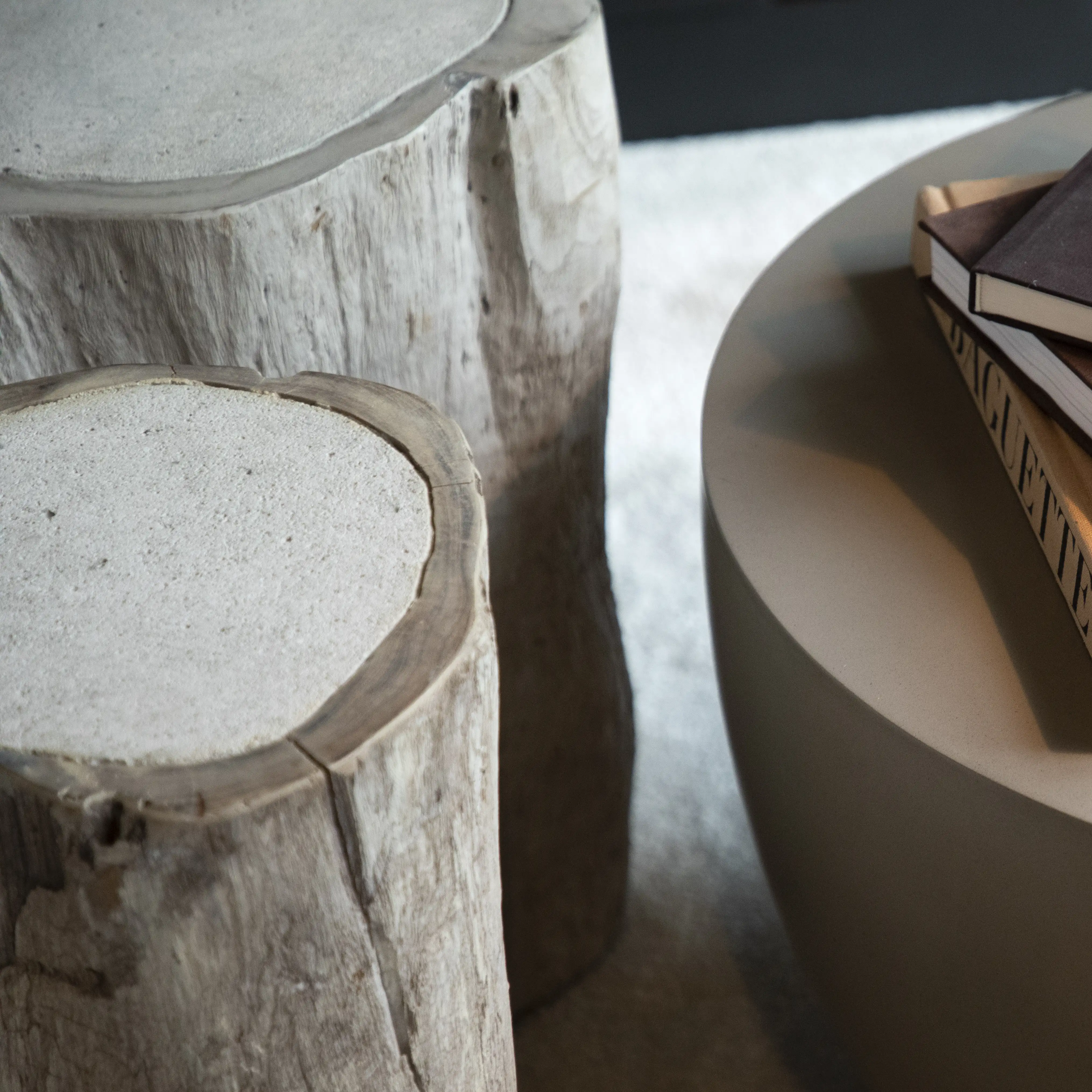 Sidebord Colorado 40 cm Charcoal Teak Artwood