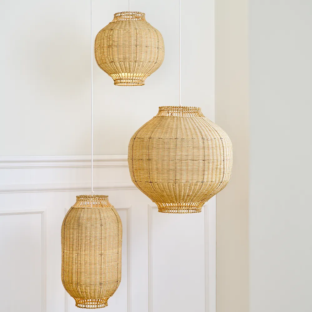  Tomos lammeskærm 35x35 cm rattan 