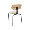 Curious Spisestol Eg/Sort Metal White Sands