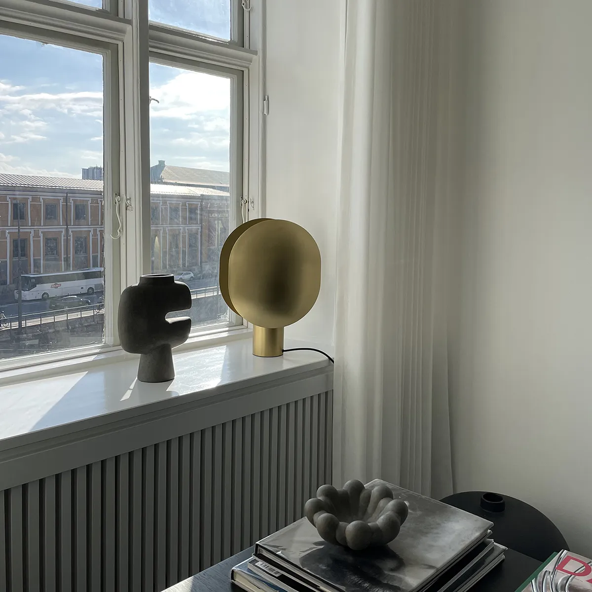 Håndlavet Dekorationsskål Bloom Dark Grey Ø 15,5 cm