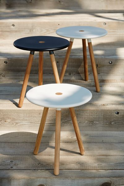 Area Sidebord/skammel hvid 