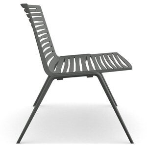 Zebra lænestol Metallic Grey