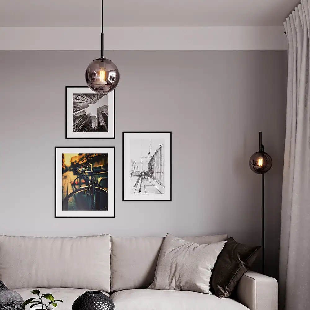 Boyle Loftlampe Ø18cm Grå