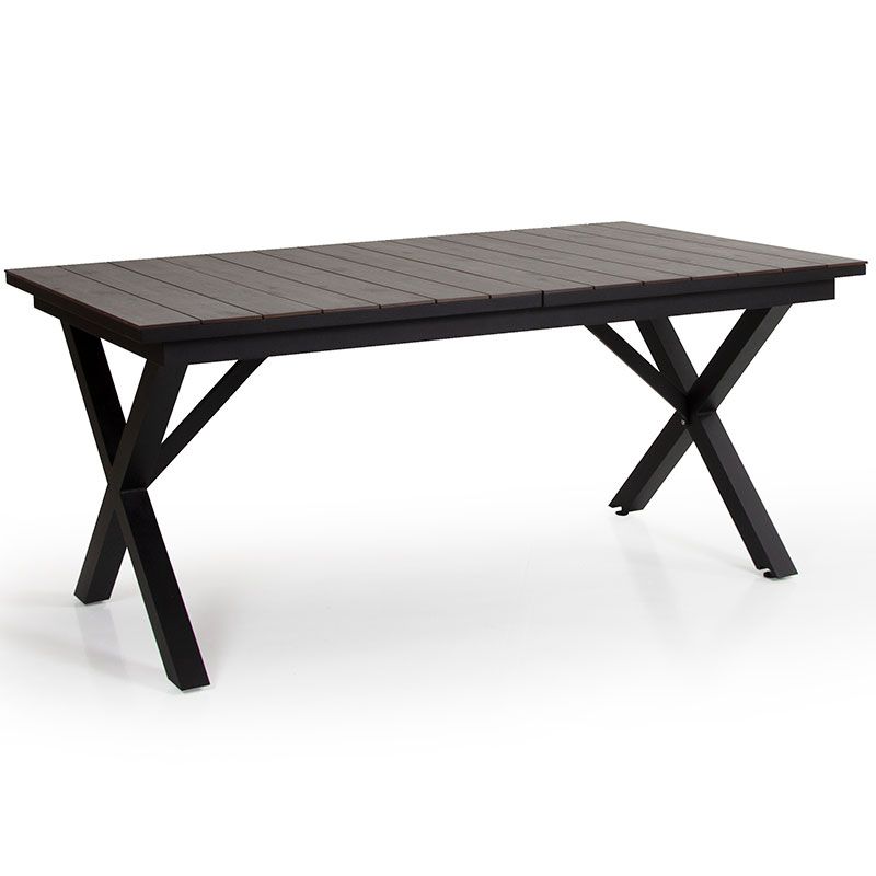 Brafab, Hillmond udtræksbord 100x166-226 cm sort/grå