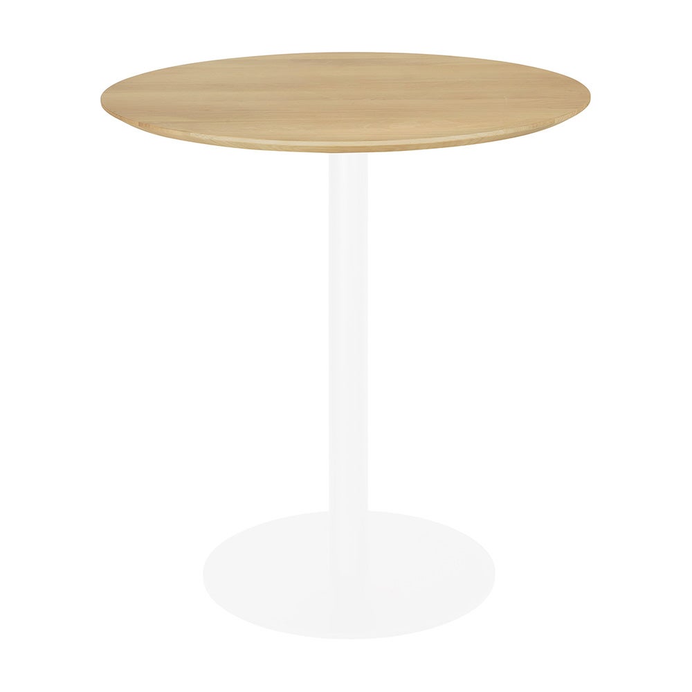 Ethnicraft, Blend spisebordsplade lakeret eg Ø70cm