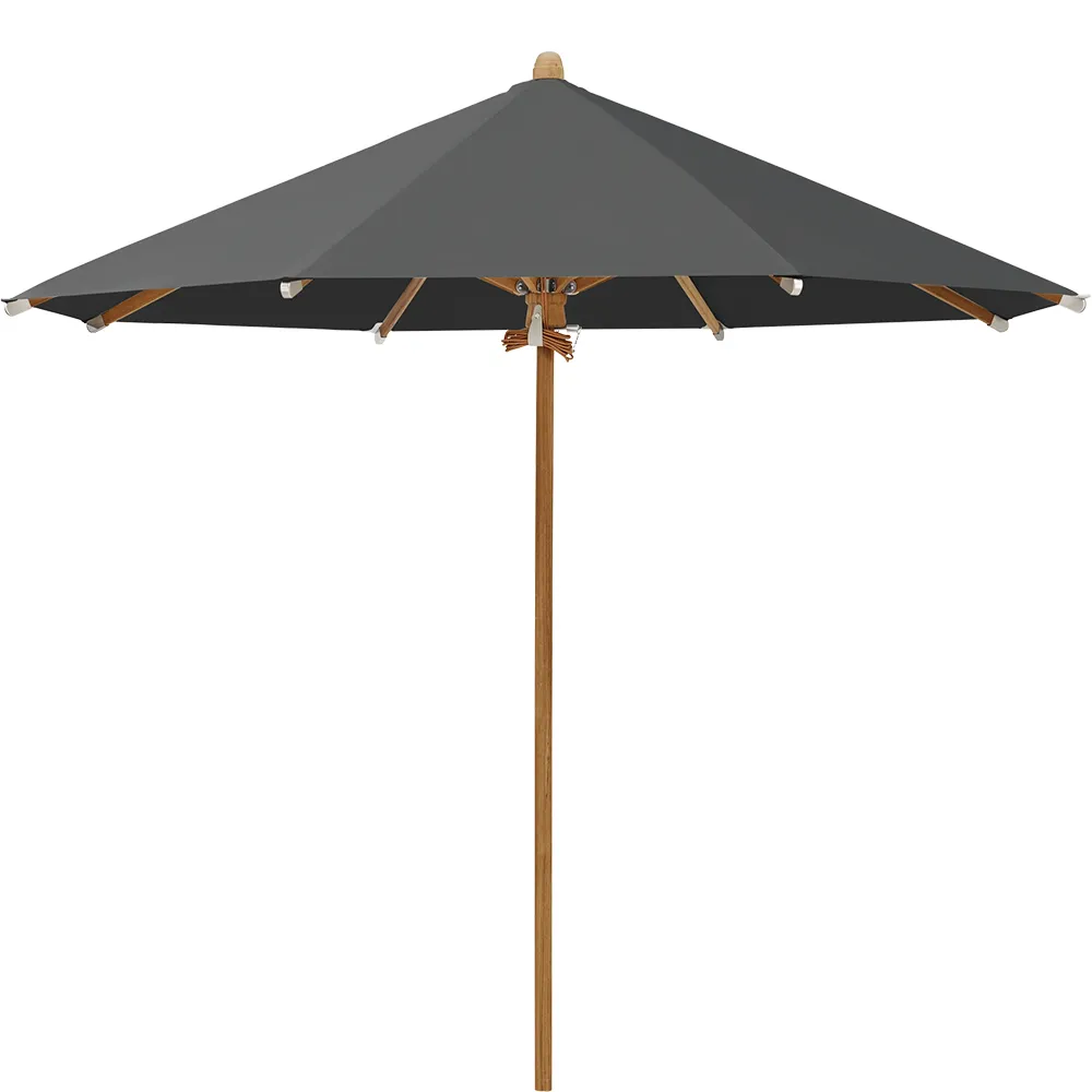 Teakwood parasol 300 cm Kat.5 669 Carbone