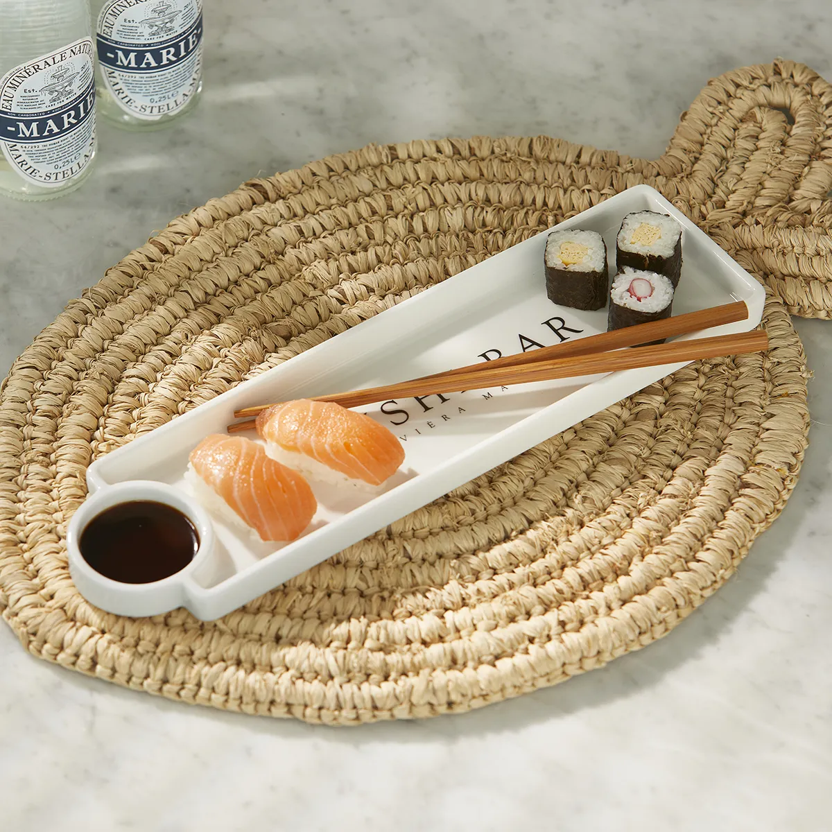 Tallerken Sushi Bar med spisepinde