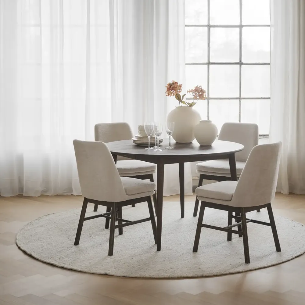 Tyler spisebord Ø120-165 cm brun eg