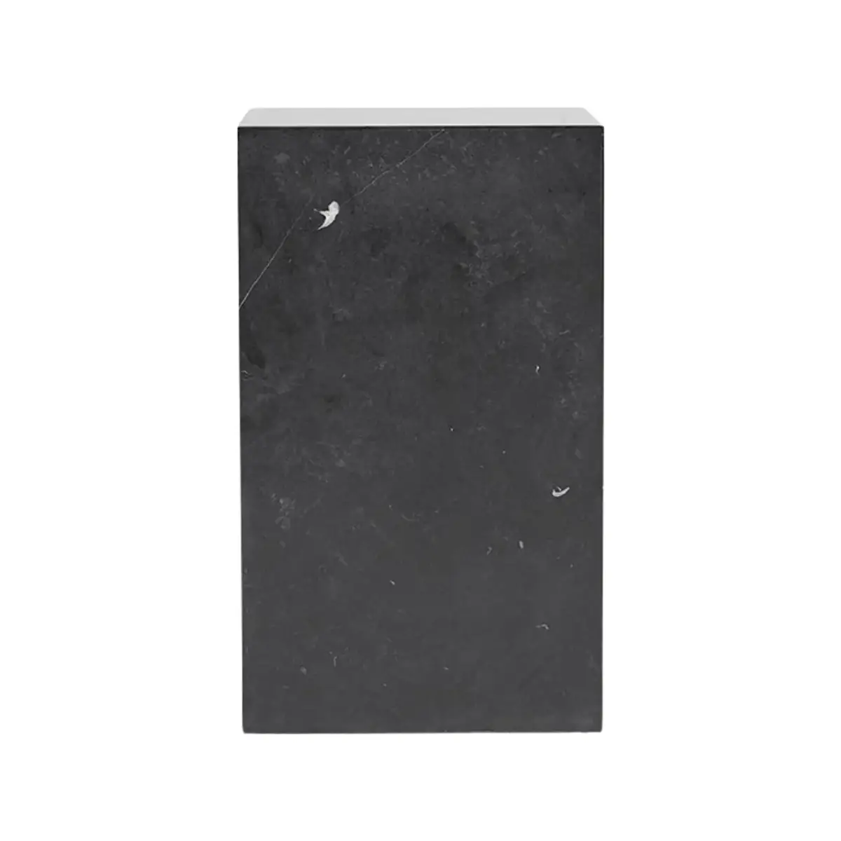 Audo CPH, Plinth sidebord i marmor, højt, Nero Marquina