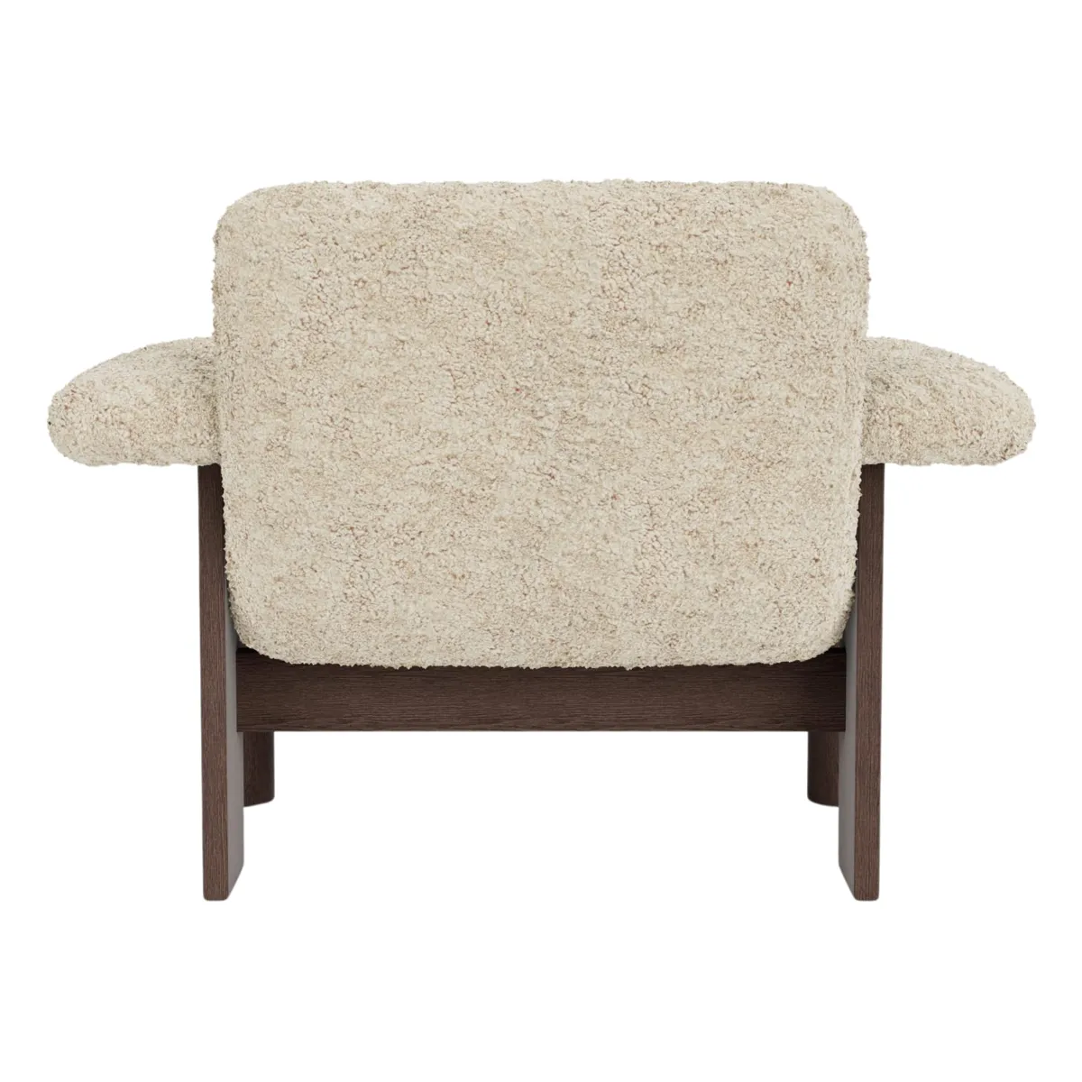 Brasilia loungestol mørkbejdset eg, Sheepskin Nevotex Nature