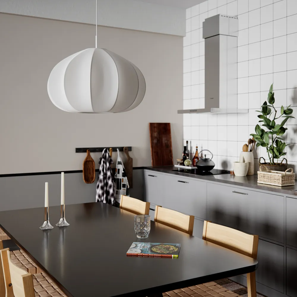 Ebba loftslampe Ø60cm hvid