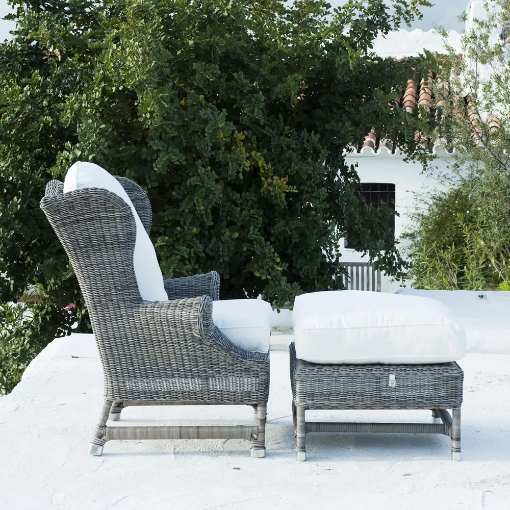 Nicolas wingback-lænestol kunstrotting