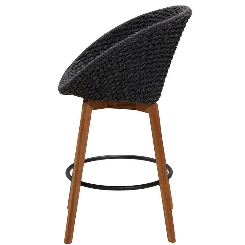 Peacock barstol Mørkegrå