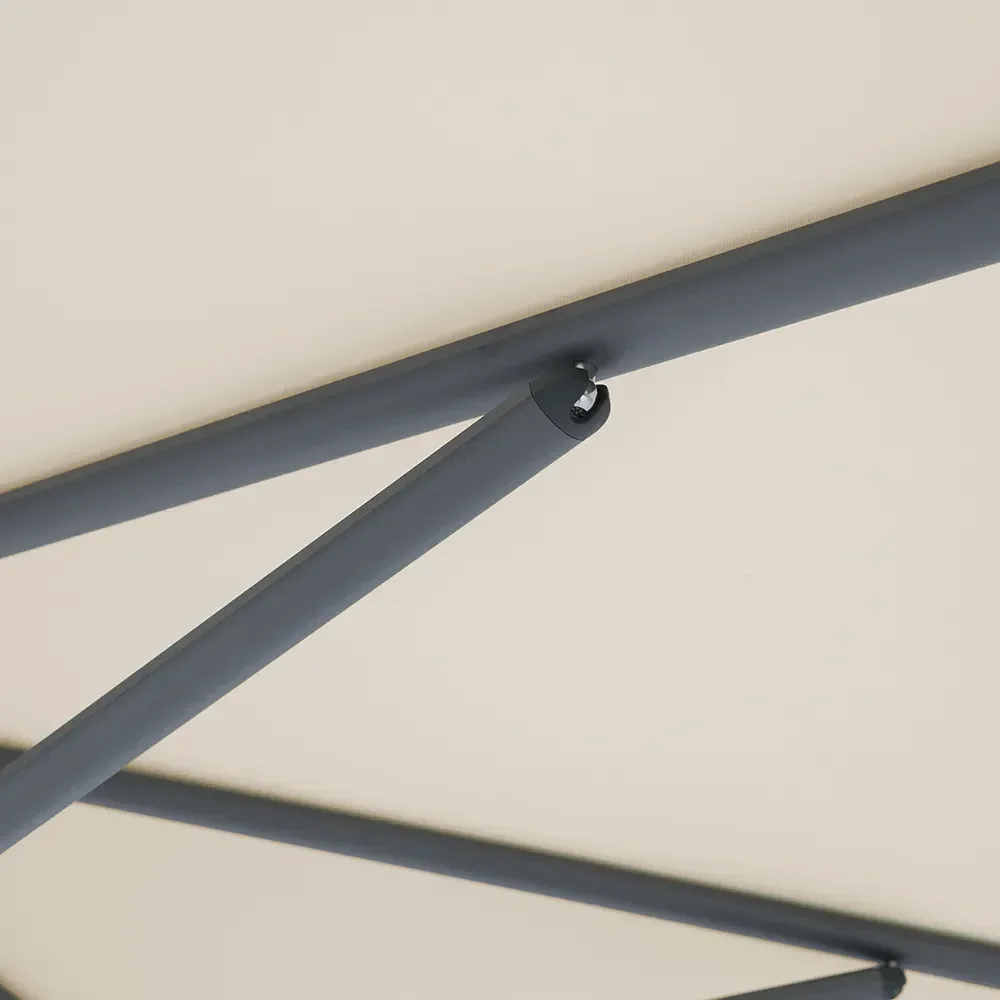 Twist parasol 300 cm anthracite Kat.5 810 Black Stripe