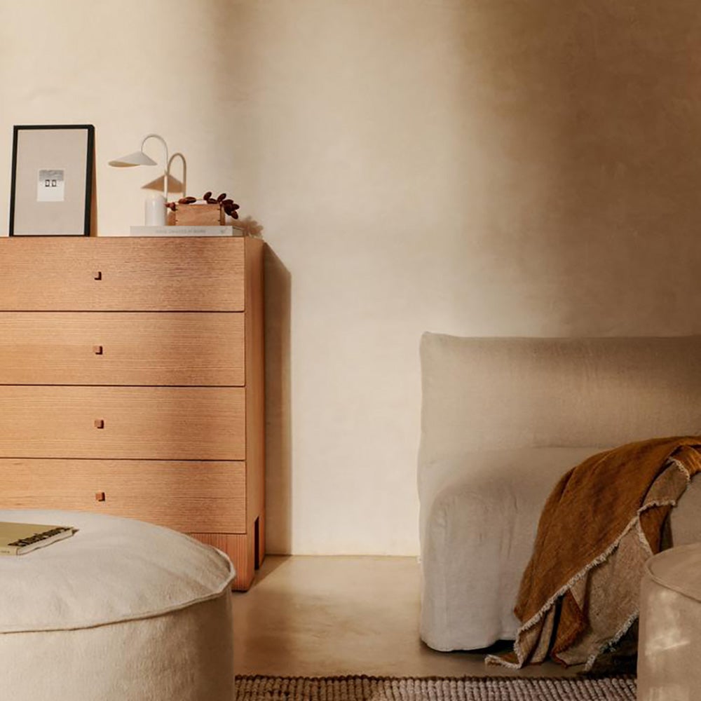 Kuben kommode 1x4 - Natur Egefiner