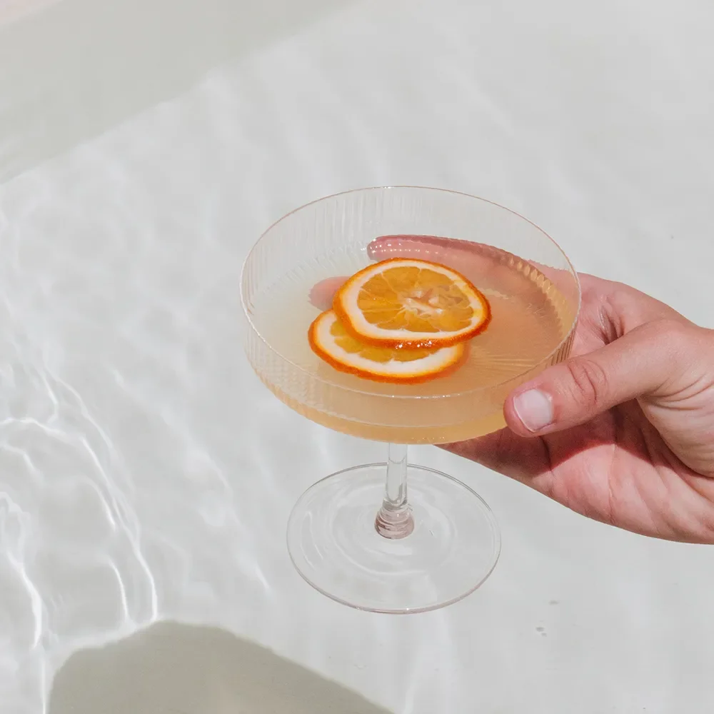 Ripple Champagneglas 2 stk. Clear