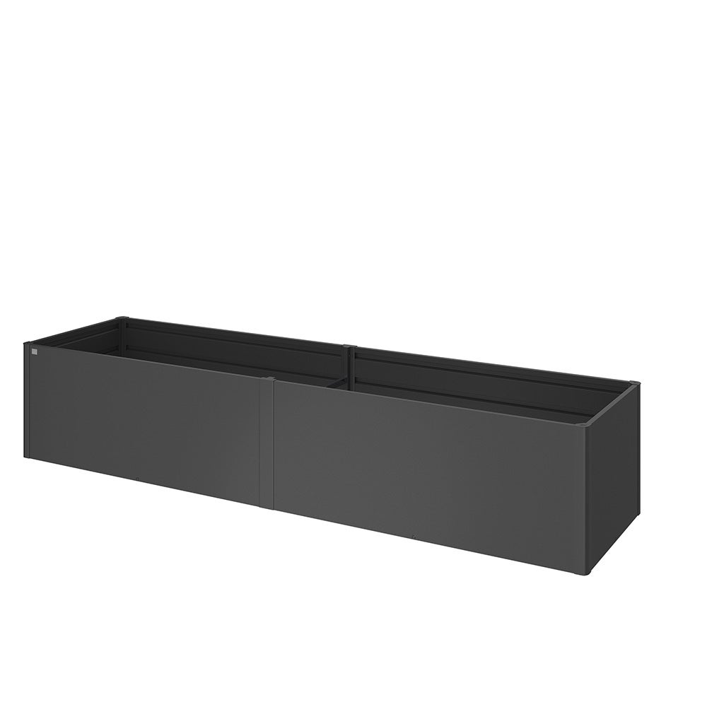 Dyrkningsbed 4x1 metallic mørkegrå