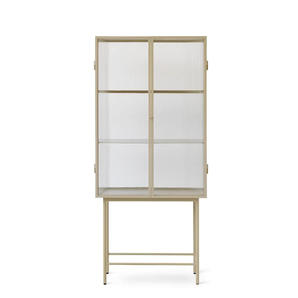 Haze Vitrine - Reeded glass Cashmere