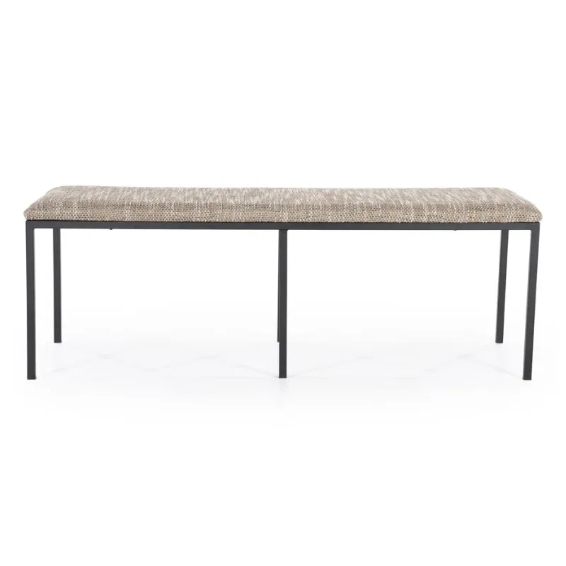 Lass bænk 135x45x47 cm polyester brun