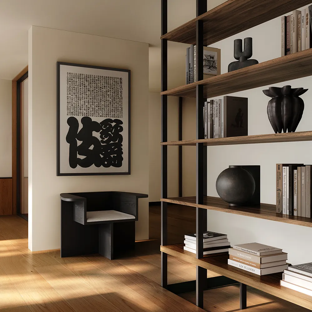 Brutus Lounge lænestol - Kaffe Sort Eg