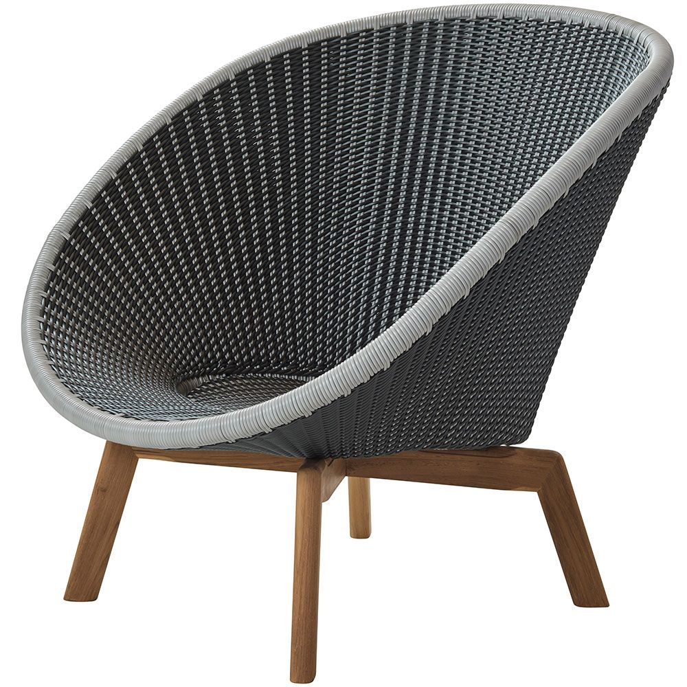 Cane-line, Peacock Loungestol Grå