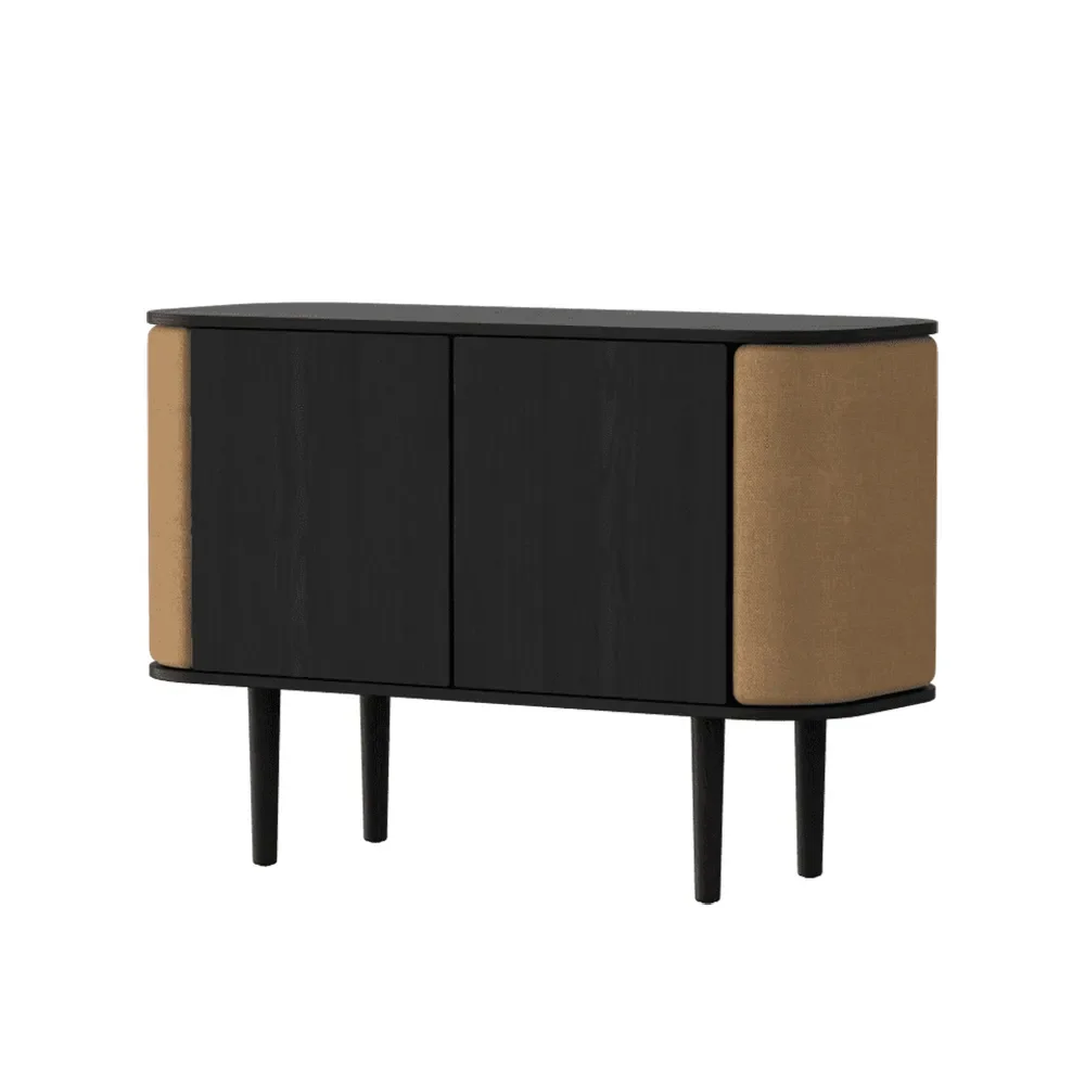 Umage, Treasures skab med 2 låger Sort eg/Sugar Brown