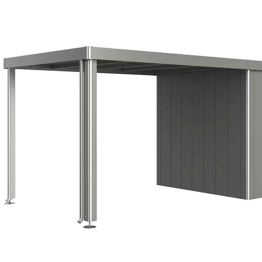 Sidetak til haveskur Neo 3A/3B/3C/3D metallic grå