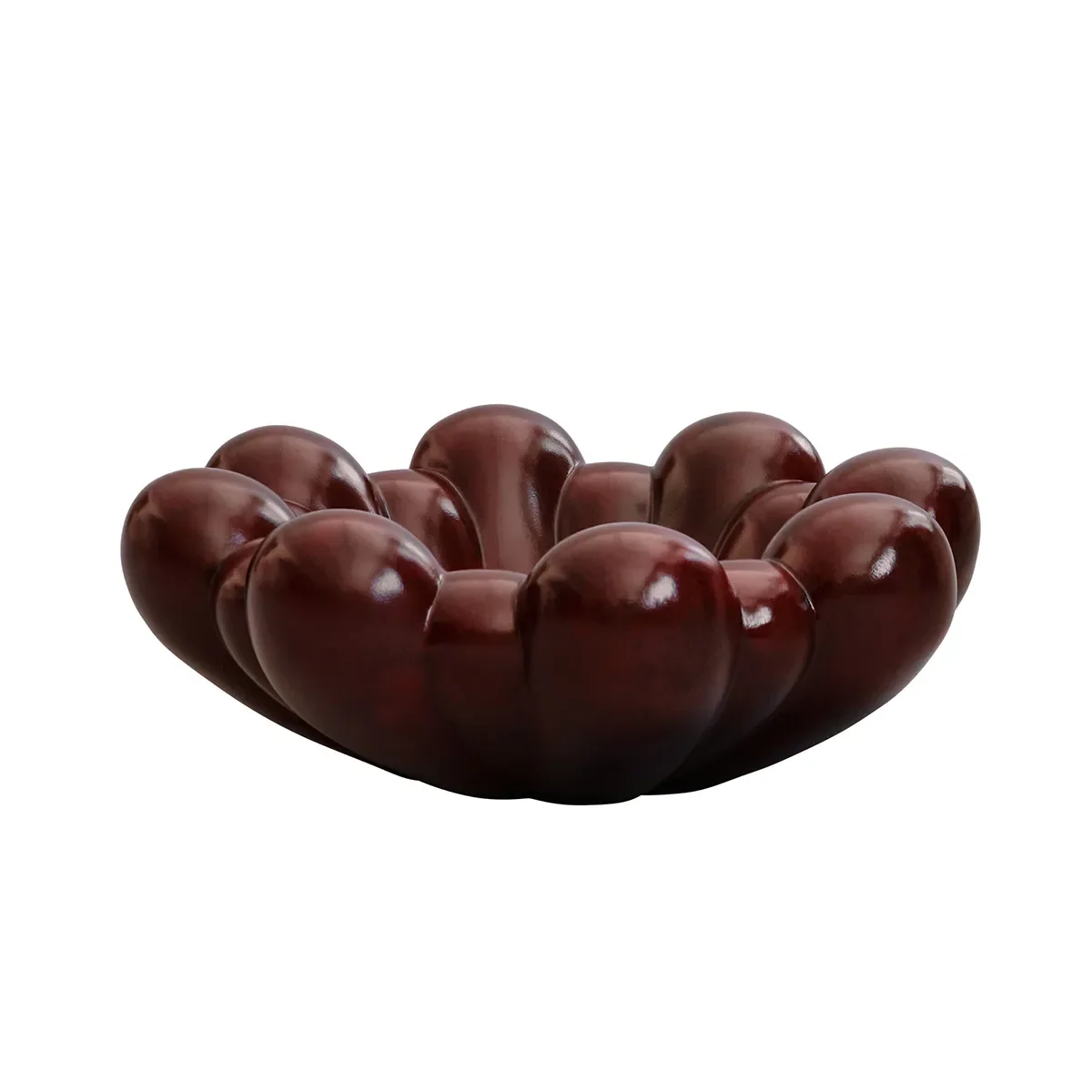 101 Copenhagen, Håndlavet Dekorationsskål Bloom Maroon Ø 44 cm