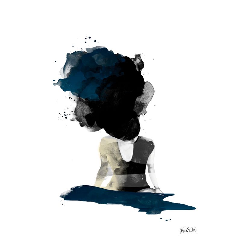 Anna Bülow, Anna Bülow poster On her mind 50x70 cm sign/numrerat