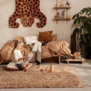 Amass Tæppe 150x140 cm - Hvid Peber