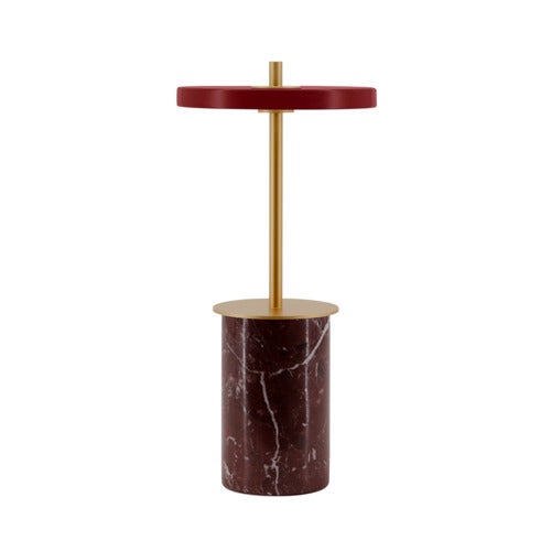 Asteria Move Mini  Bærbar lampe Red Marble