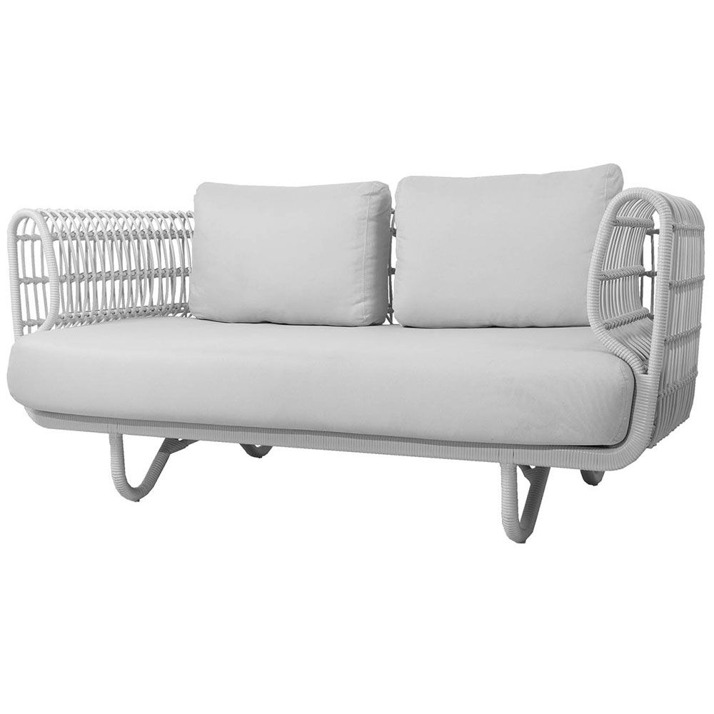 Cane-Line Nest 2-personers sofa Hvid