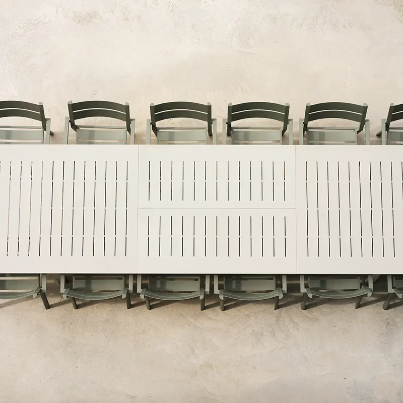 Lomma Spisebord 100x260-380 cm Light grey