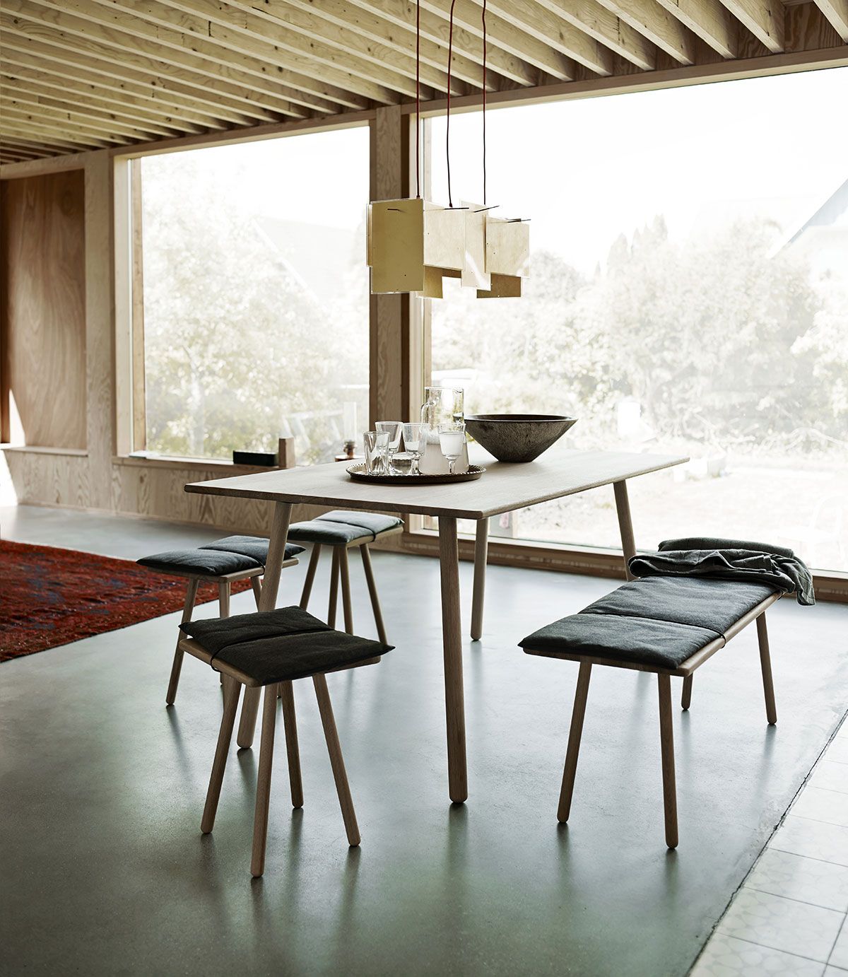 Georg bænk 124x38 cm eg