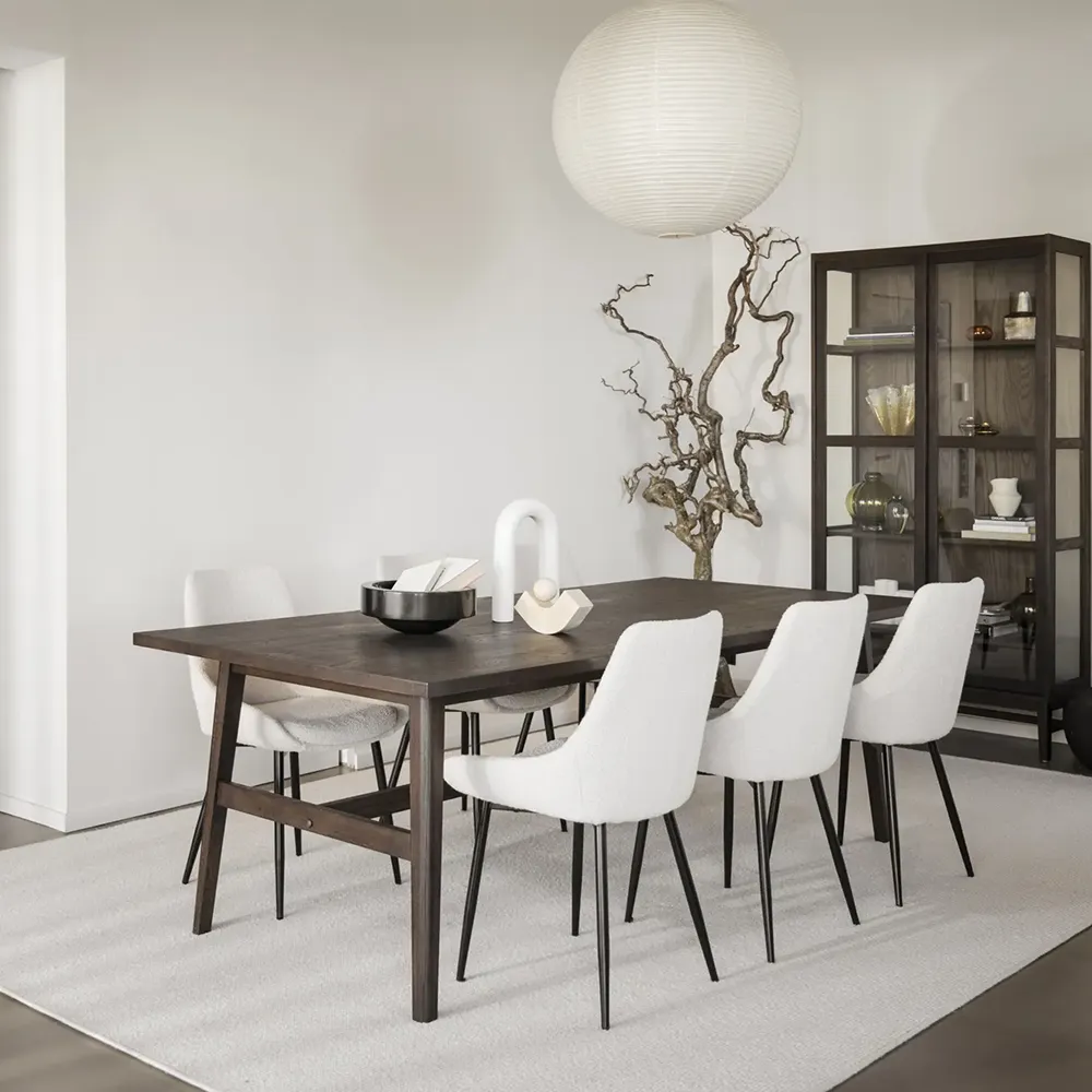 Hazelton vitrineskab brunolieret eg