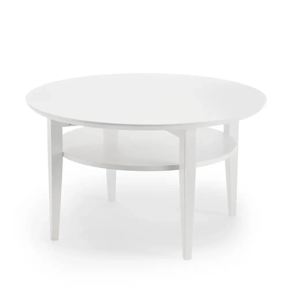 Torkelson, Tango sofabord Ø90 cm hvidbejdset eg