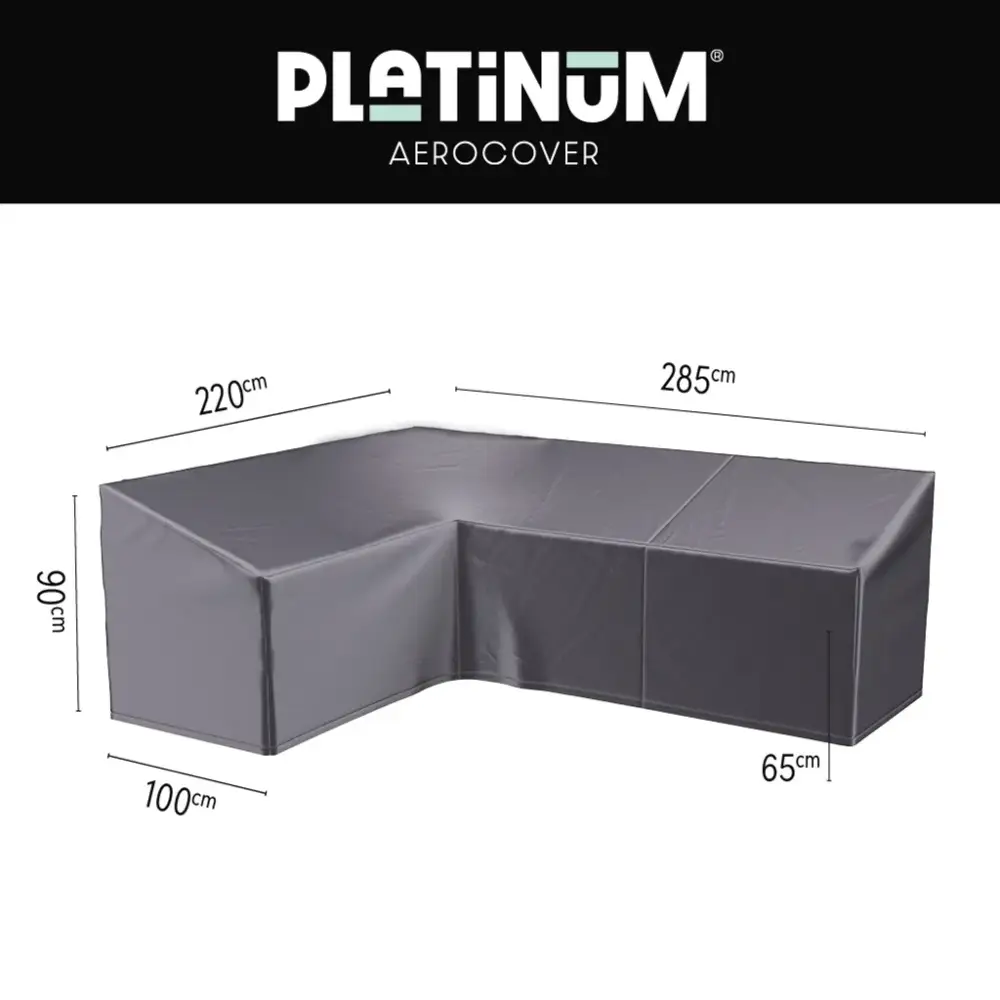 Loungeovertræk L HB 285x220x100xH65/90 Venstre Aerocover Antracit