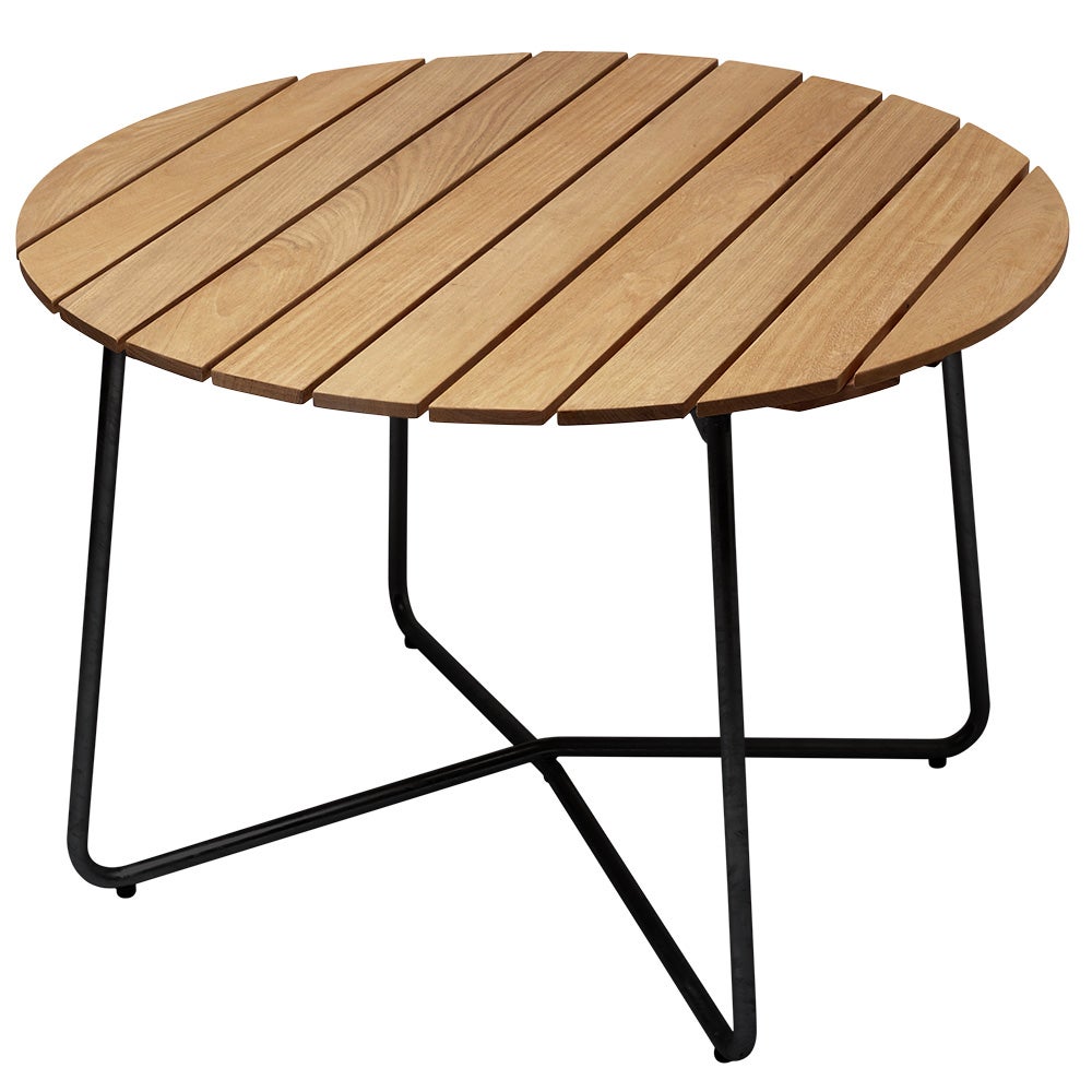 Grythyttan Stålmöbler, Bord 9A 100 olieret eg / sort stativ