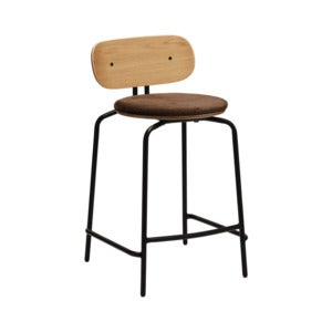 Curious Lav Barstol Eg/SortTeddy Brown