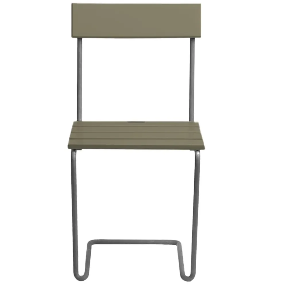 Stol 1 Grønlakeret eg / varmgalvaniseret stel