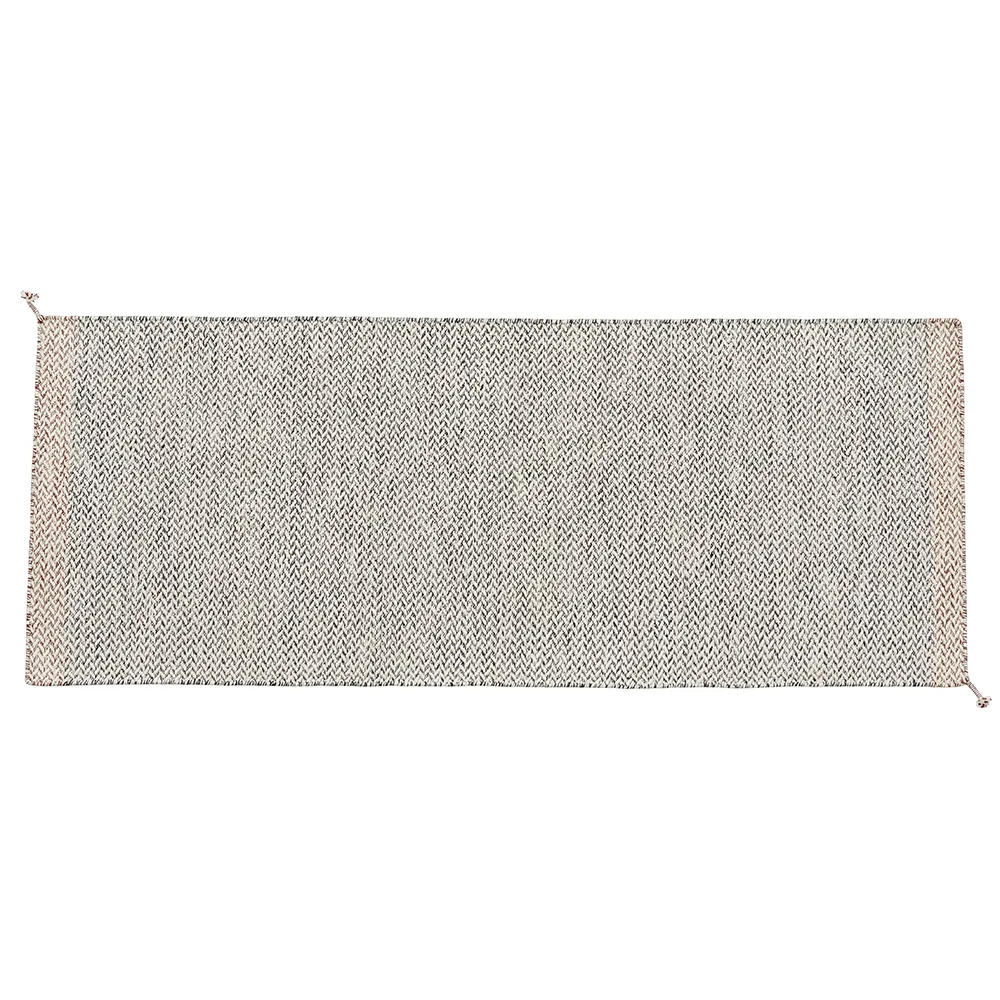 Muuto, Ply Tæppe 200x80 cm Black/White