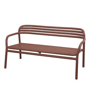 Bliss sofa, stabelbar Desert red, aluminium