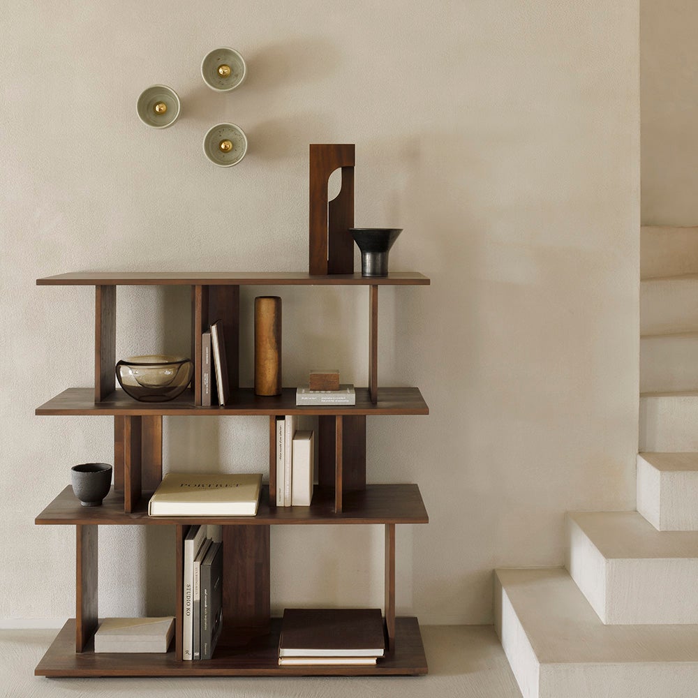 Irregular Hylde lakeret teak 112 x 37 x 115 cm