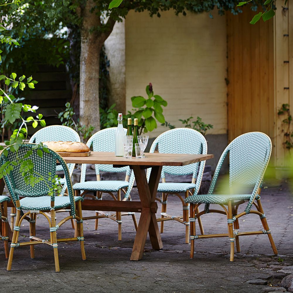 Sofie spisestol i sort rattan